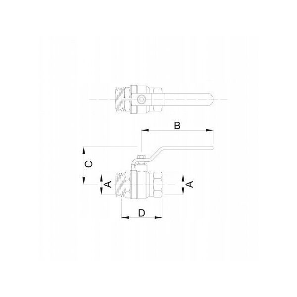 ΣΦΑΙΡΙΚΗ ΒΑΛΒΙΔΑ ΝΕΡΟΥ TYTAN 1"  ΛΑΒΗ  N/W ZKWD-PP-25-NW //!ZKW-25WN-R-H-TYTAN