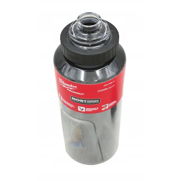 MILWAUKEE PACKOUT ΠΛΑΣΤΙΚΟ ΜΠΟΥΚΑΛΙ 1420ml ΜΑΥΡΟ