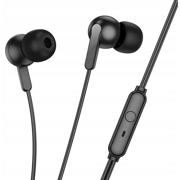 HOCO słuchawki przewodowe Jack 3,5 mm z mikrofonem M124 białe