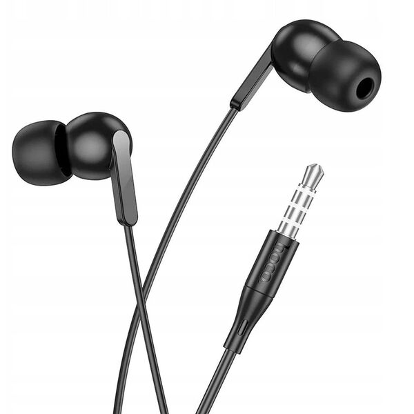 HOCO słuchawki przewodowe Jack 3,5 mm z mikrofonem M124 białe