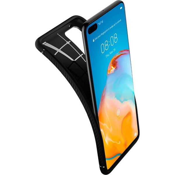 Spigen SPIGEN RUGGED ARMOR HUAWEI P40 BLACK