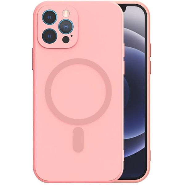 Θήκη Σιλικόνης Mocco MagSilicone Soft Back για Apple iPhone 14 Plus Ροζ