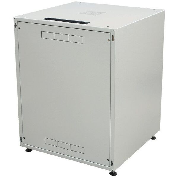 EFB 19 ιντσών ντουλάπα δικτύου OFFICE SERIE 15HE 600X600 RAL7035 Γκρι IP20 πλήρως συναρμολογημένη και αποσυναρμολογούμενη με γυάλινη πρόσοψη 38KG φορτίο