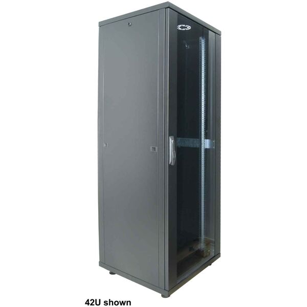 INTELLINET 18,3cm 19 ιντσών Serverschrank Basic Line 22 HE 1144x600x800mm ΥxΠxΒ Flatpack Φορτίο 600kg μαύρο