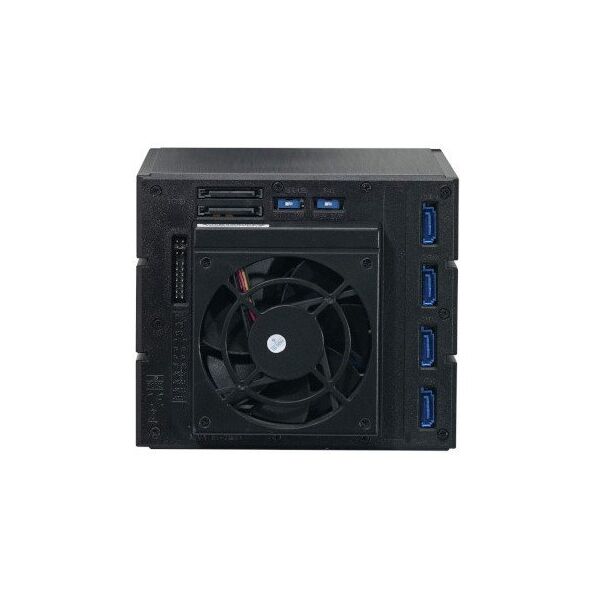 JOUJYE JJ-N-46TM υποστηρίζει SATA3/SAS3 με έως και 12Gbps και μπορεί να φιλοξενήσει έως και 4 x 6,4cm/8,9cm 2,5 ίντσες/3,5 ίντσες HDD/SSD