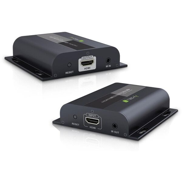 TECHLY HDBitT HDMI Extender Set Αποστολέας και Δέκτης μέσω IP μέσω καλωδίου δικτύου Cat5/5e/6 έως 80-120m μήκος μετάδοσης
