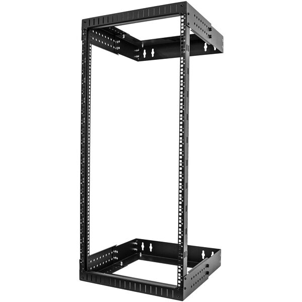 STARTECH.COM 24HE δικτυακός θάλαμος 48,26cm 19 ιντσών για τοποθέτηση σε τοίχο - Ρυθμιζόμενο βάθος 30-50 cm - 2 θέσεις ανοιχτού πλαισίου για ράφι διακομιστή