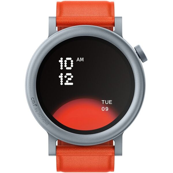 CMF by Nothing Watch Pro 2 smartwatch, πορτοκαλί δερμάτινο λουράκι