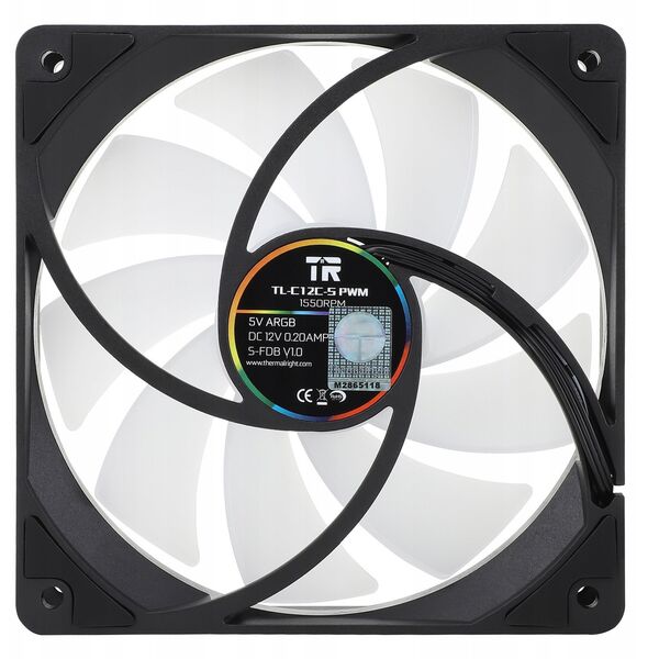 Thermalright TL-C12C-S X5 PWM ARGB Μαύρος 5τμχ. (120mm) (Μαύροι) Ανεμιστήρες