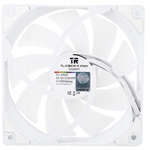 Thermalright TL-C12CW-S X5 PWM ARGB Λευκός 5τμχ. (120mm) (Λευκοί) Ανεμιστήρες