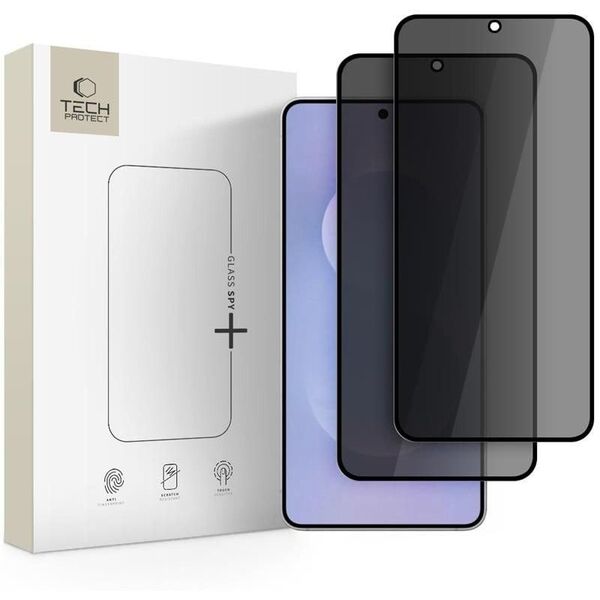 SZKŁO PRYWATYZUJĄCE TECH-PROTECT GLASS SPY+ 2-PACK GALAXY S25 EDGE PRIVACY