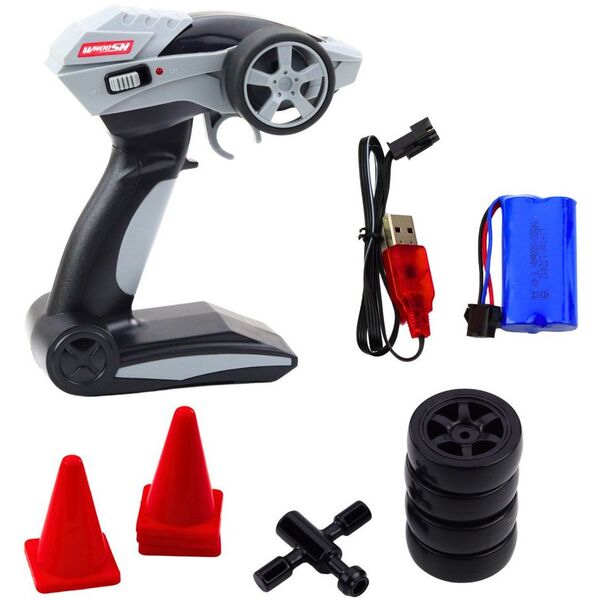 Samochód Wyścigowy Auto Do Driftu RC Srebrne 30km/h 1:16 LEAN Toys