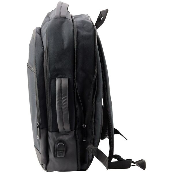 Plecak Biznesowy USB Kieszeń Na Laptopa Czarny 16L 45cm LEAN
