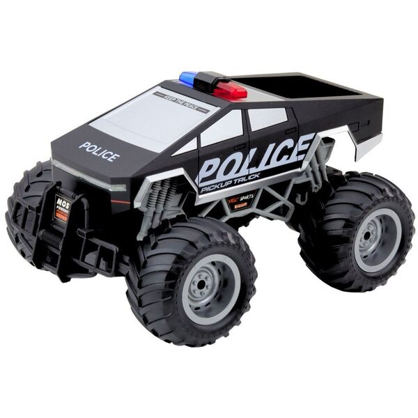 Auto Terenowe Policyjne Off-Road RC Zdalnie Sterowane Czarne 1:16 LEAN Toys