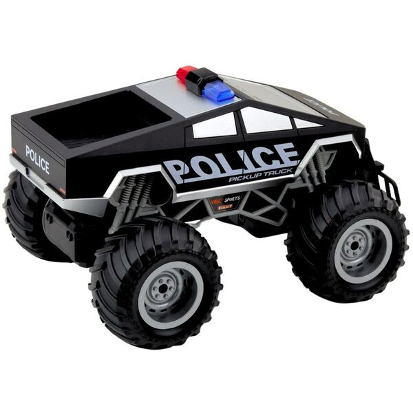 Auto Terenowe Policyjne Off-Road RC Zdalnie Sterowane Czarne 1:16 LEAN Toys
