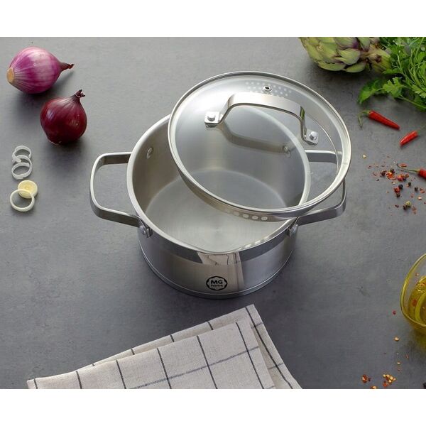 ΕΠΑΓΓΕΛΜΑΤΙΚΗ ΚΑΤΣΑΡΟΛΑ 20 CM INOX 3.6 L