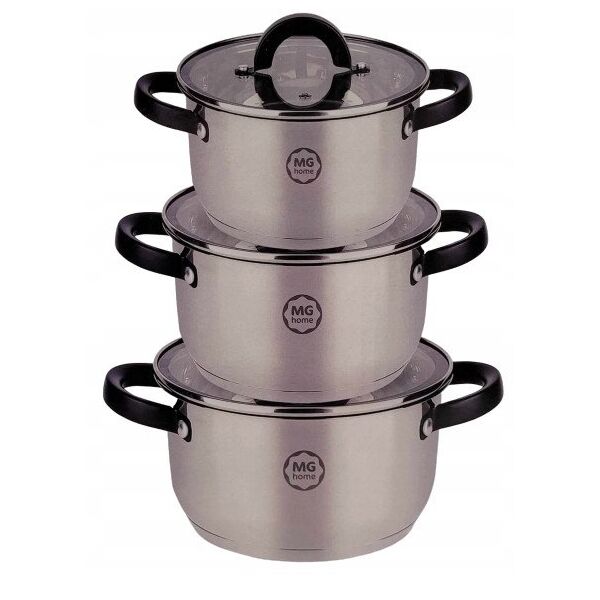 Σετ κατσαρολών BLACK INOX 6 τεμαχίων