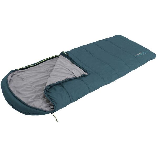 Outwell Campion Lux Teal | Sleeping Bag | -16/5 °C | 2 way open - auto lock, L-shape