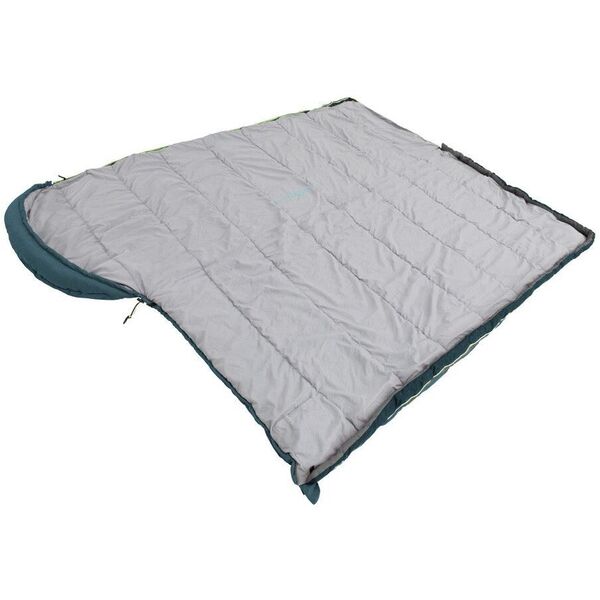Outwell Campion Lux Teal | Sleeping Bag | -16/5 °C | 2 way open - auto lock, L-shape