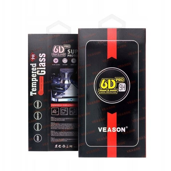 Tempered Glass 6D Pro Veason Glass - για Motorola G14 / G54 / G55 μαύρο