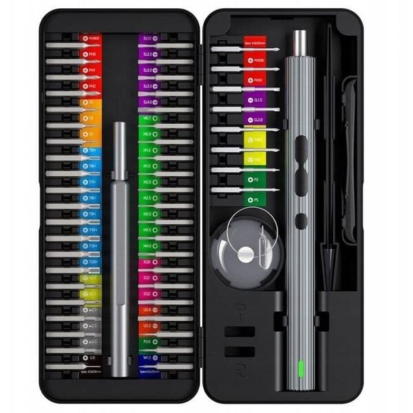 Ηλεκτρικό κατσαβίδι UF-TOOLS N20 με εναλλάξιμες μύτες και μαγνητιστή 58 σε 1