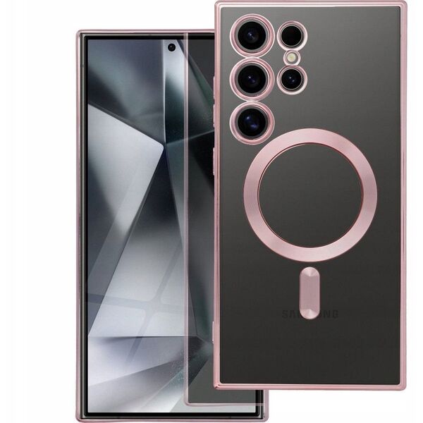 Θήκη ELECTRO MAG COVER συμβατή με MagSafe για SAMSUNG A55 ροζ χρυσό