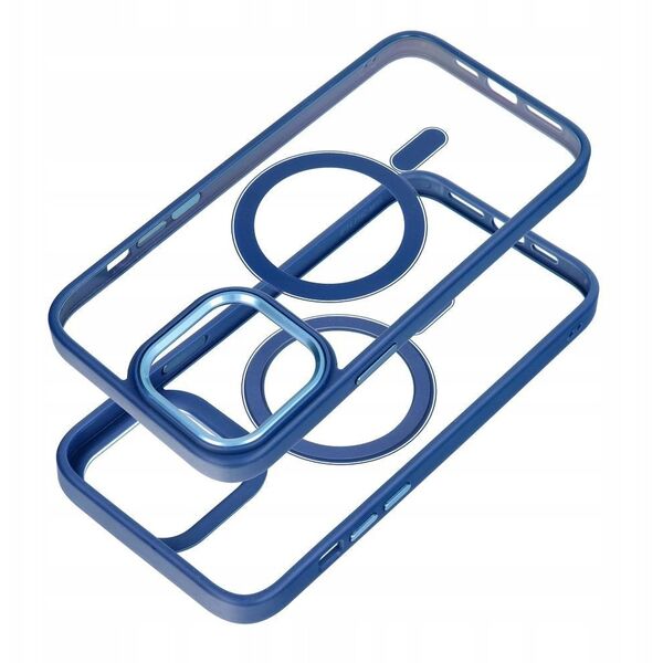 Θήκη COLOR EDGE MAG COVER συμβατή με MagSafe για IPHONE 16 μπλε