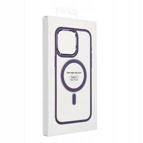 Θήκη COLOR EDGE MAG COVER συμβατή με MagSafe για IPHONE 16 Pro Max μωβ