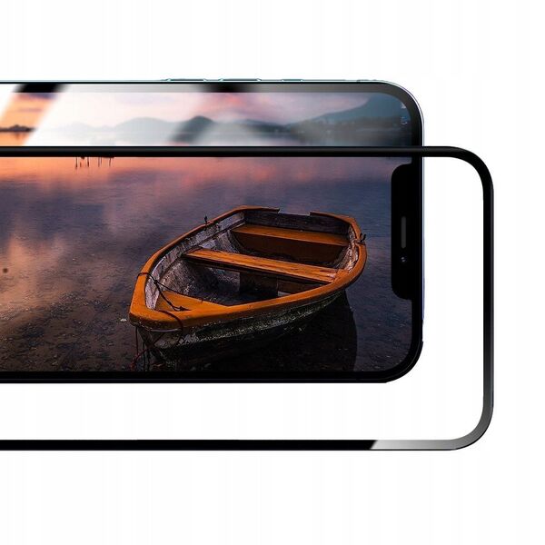 Υβριδικό γυαλί iPhone 16 FORCELL Flexible 5D μαύρο
