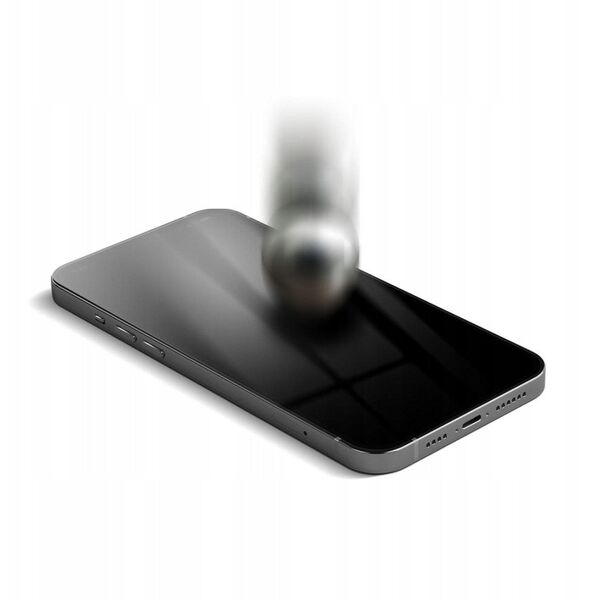 Υβριδικό γυαλί iPhone 16 FORCELL Flexible 5D μαύρο