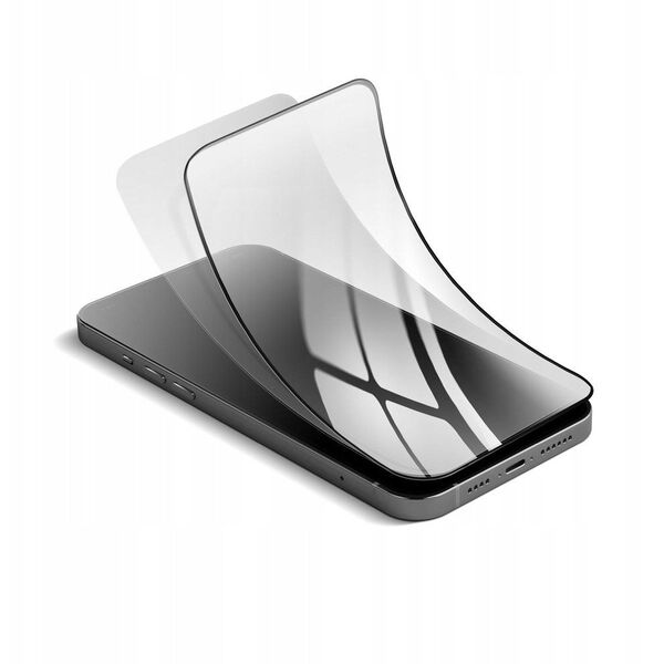 Υβριδικό γυαλί iPhone 16 PRO MAX FORCELL Flexible 5D μαύρο