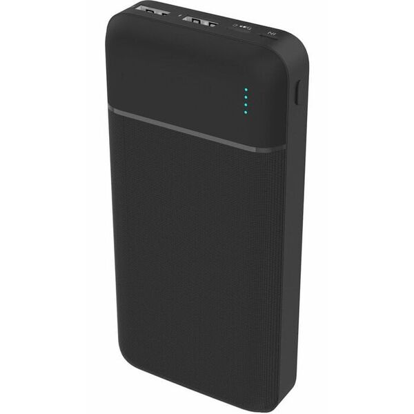 PLATINET POWER BANK SET 20000 mAh + 20W PD CHARGER + 1M CABLE BLACK [46219]