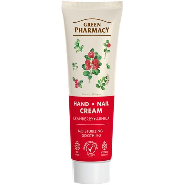 Green Pharmacy Krem do rąk i paznokci Żurawina i Arnika 100ml