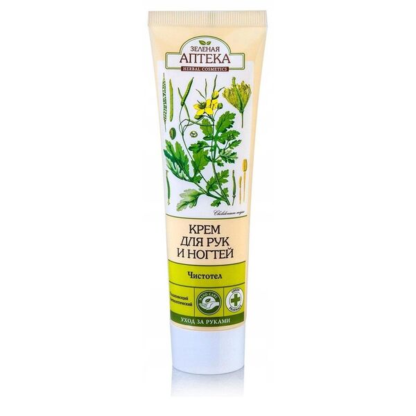 Green Pharmacy Krem do rąk i paznokci glistnik i kwiat lipy 100ml