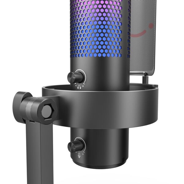 Mikrofon pojemnościowy studyjny Fifine A9 USB RGB Plug&Play gamingowy