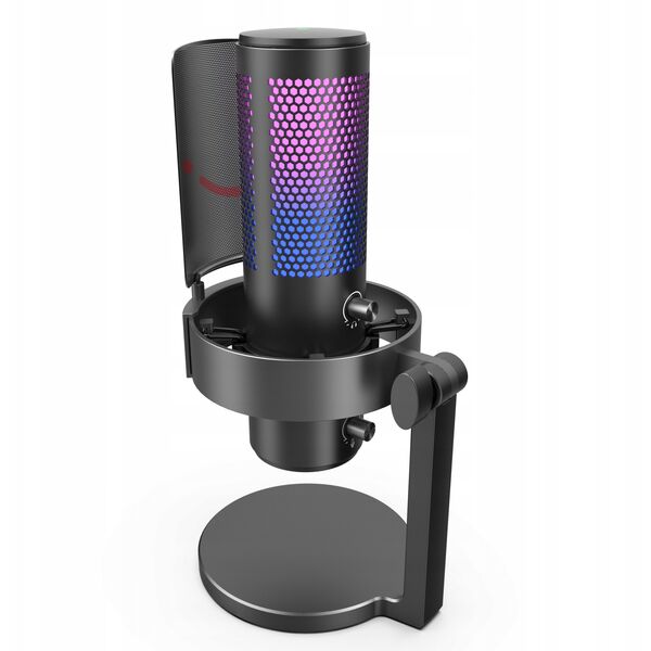 Mikrofon pojemnościowy studyjny Fifine A9 USB RGB Plug&Play gamingowy