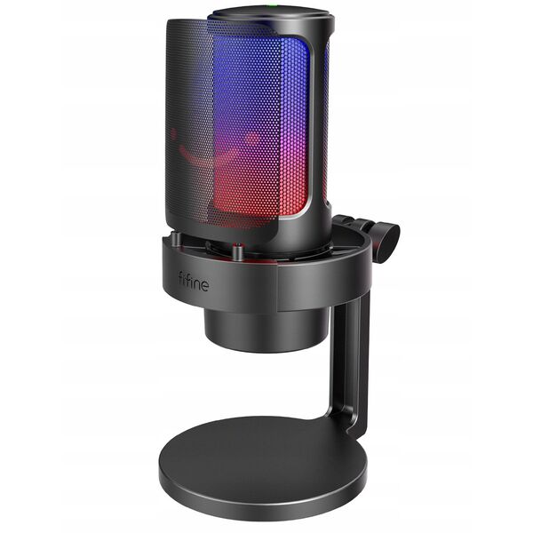Mikrofon pojemnościowy studyjny Fifine A8 AMPLIGAME USB RGB PnP gamingowy