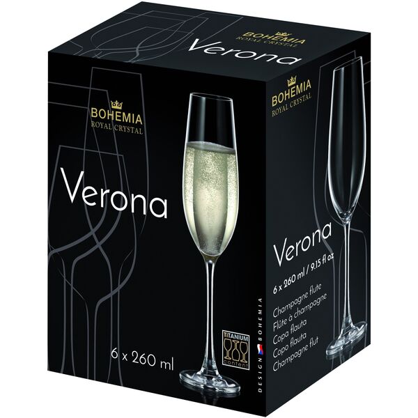 Ποτήρι σαμπάνιας VERONA 1SG80/260ml 6 τεμ
