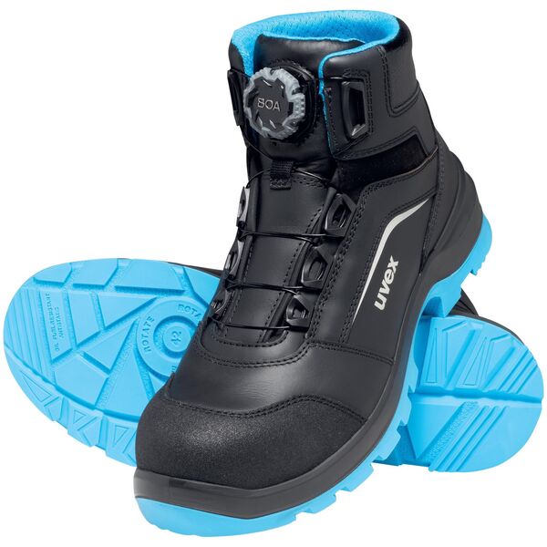 uvex Stiefel 95692 BOA schw/bl S S3 PUR W11 44