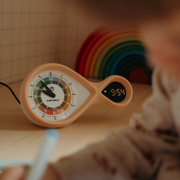 Kidywolf analog & digital Alarm Clock pink