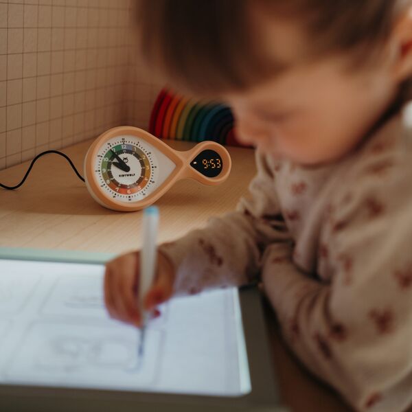 Kidywolf analog & digital Alarm Clock pink