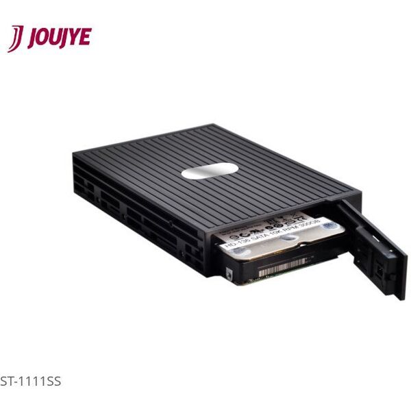 JOUJYE ST-1111SS SATA κινητό ράφι 8.9cm 3.5ίντσες μαύρο για 6.4cm 2.5ίντσες HDD SATA SAS