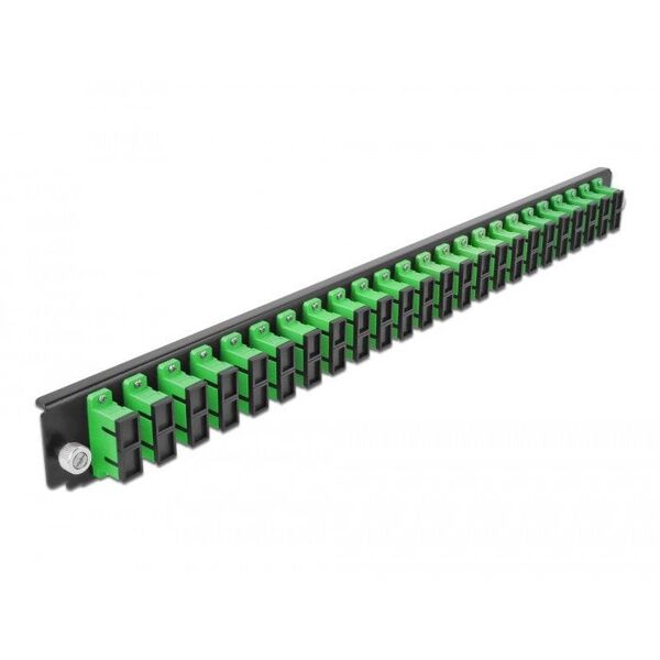 DELOCK 48,26cm 19 ιντσών κουτί συγκόλλησης πρόσοψης 24 θύρες SC Duplex πράσινο