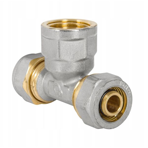 Τρίοδη μείωση Diamond DZ, PEX-AL-PEX, ορείχαλκος 1/2"x20x20 FTN-008.1/2X20X20.TD