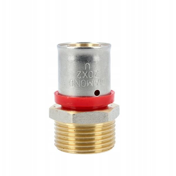 Σύνδεσμος συμπίεσης Diamond ZŁ-CH, PEX-AL-PEX, ορείχαλκος 3/4"x20 FZZ-001.3/4X20.ZŁ-CH