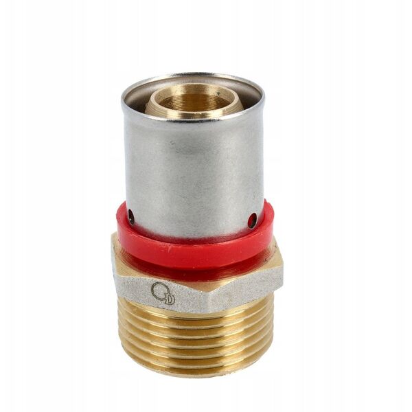 Σύνδεσμος συμπίεσης Diamond ZŁ-CH, PEX-AL-PEX, ορείχαλκος 3/4"x20 FZZ-001.3/4X20.ZŁ-CH