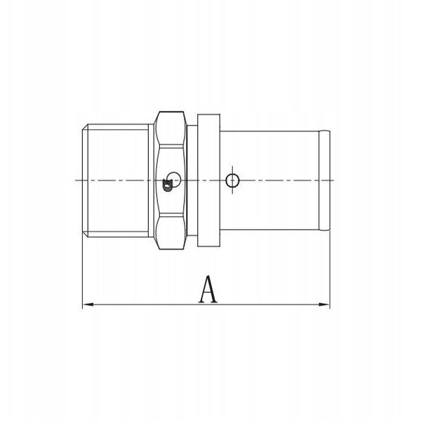Σύνδεσμος συμπίεσης Diamond ZŁ-CH, PEX-AL-PEX, ορείχαλκος 3/4"x20 FZZ-001.3/4X20.ZŁ-CH