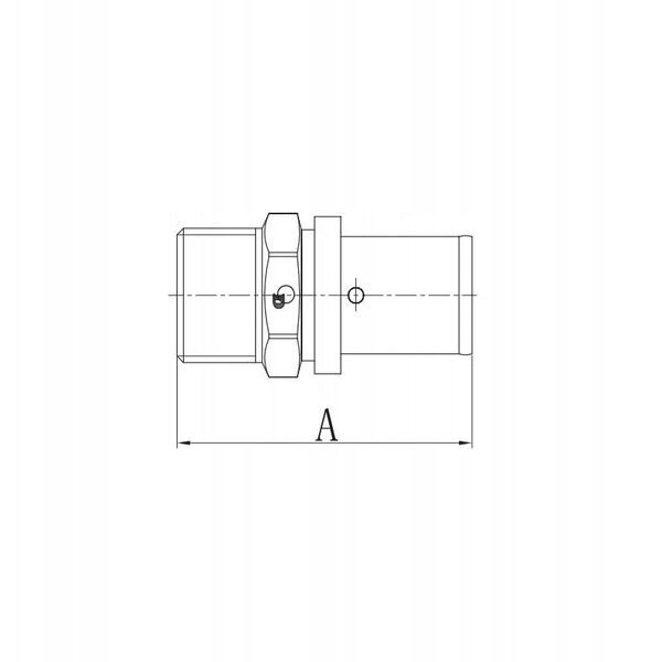 Σύνδεσμος συμπίεσης Diamond ZŁ-CH, PEX-AL-PEX, ορείχαλκος 1/2"x20 FZZ-001.1/2X20.ZŁ.CH