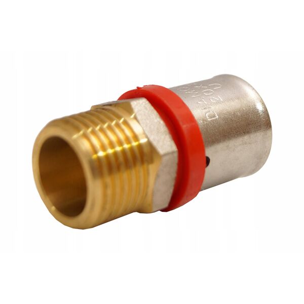 Σύνδεσμος συμπίεσης Diamond ZŁ-CH, PEX-AL-PEX, ορείχαλκος 1/2"x20 FZZ-001.1/2X20.ZŁ.CH