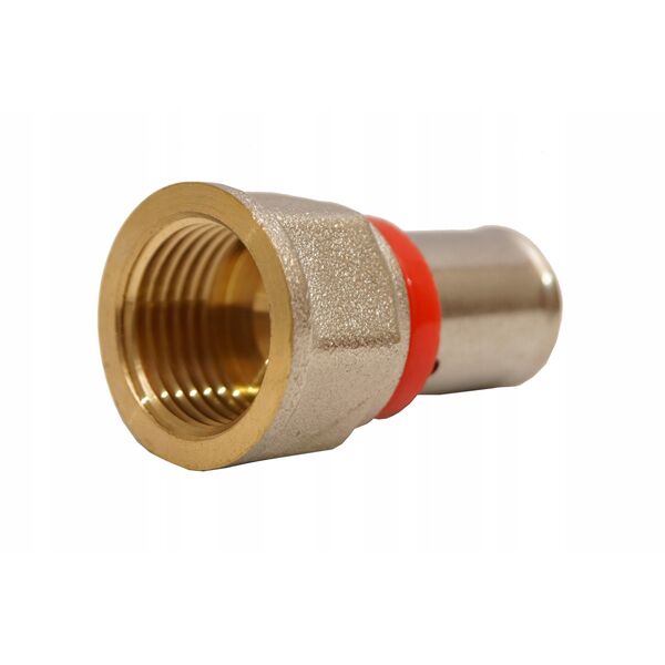Σύνδεσμος πρεσαριστός Diamond ZŁ-DZ, PEX-AL-PEX, ορείχαλκος 1/2"x16 FZZ-002.1/2X16.ZŁ-DZ